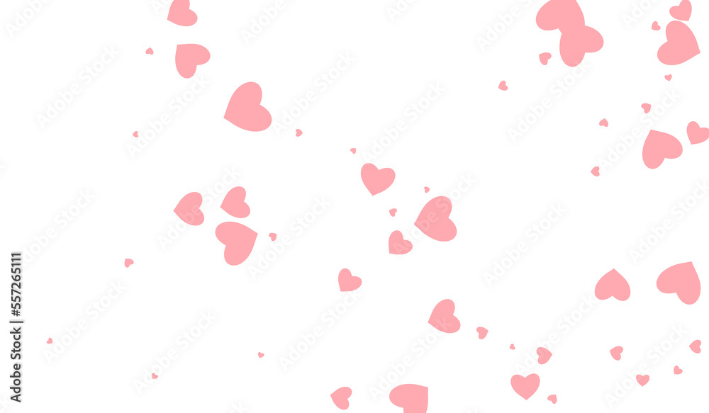 Maroon Color Hearts Vector White Backgound. Fly