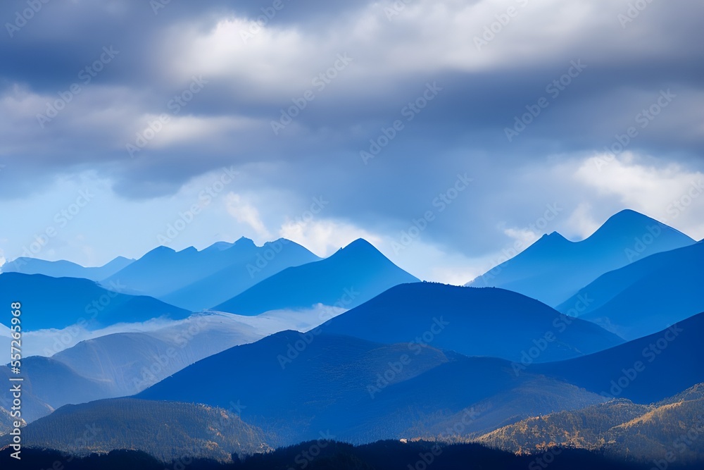 Mountains in the clouds