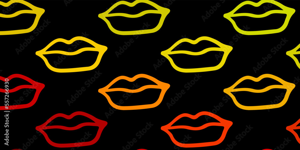 Dark Green, Red vector background with woman symbols. Dark Green, Red vector background with woman symbols.