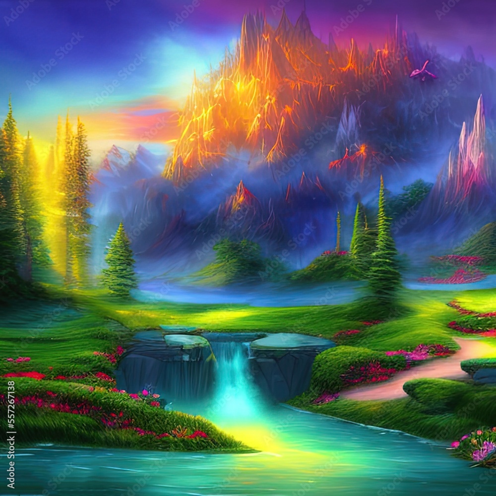 Fantasy landscape - generative ai