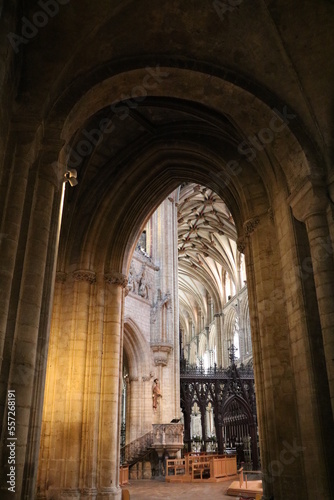 Inside the Cathedral Church of The Holy and Undivided Trinity in Ely, England Great Britain