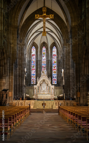 Interior of saint cathedral