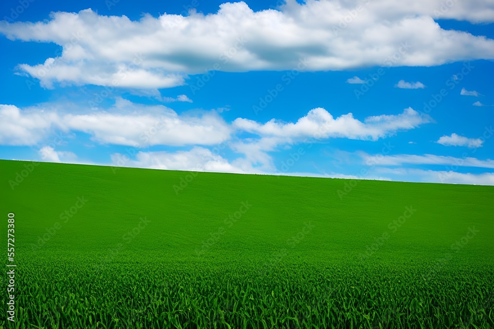 Field and clouds Field and clouds