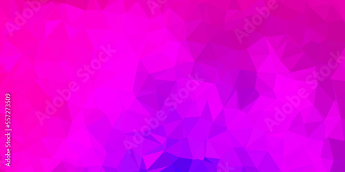 Dark pink vector abstract triangle template.