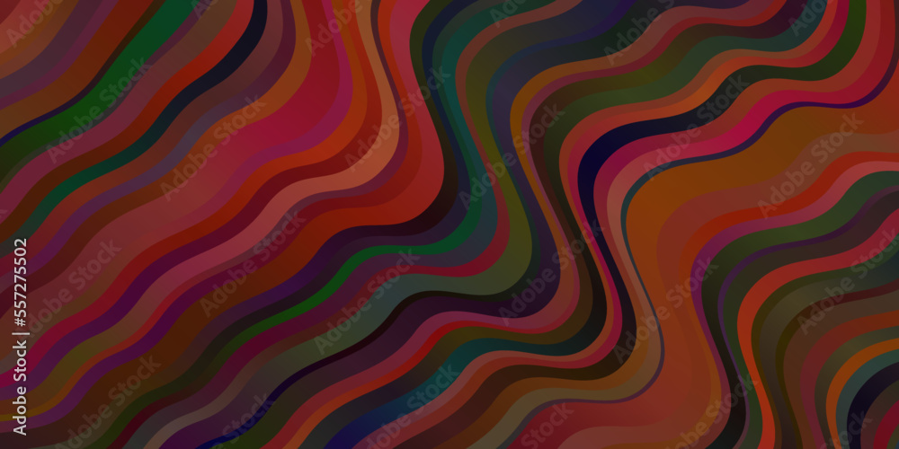 Dark Red vector pattern with curves. Dark Red vector pattern with curves.
