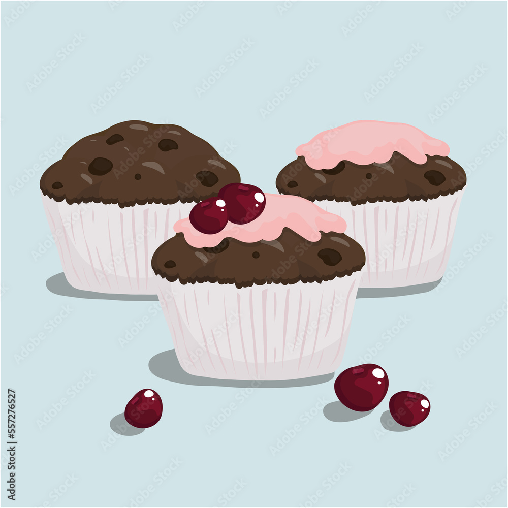 set of cupcakes set of cupcakes