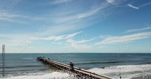 Surf City California Pier Beach