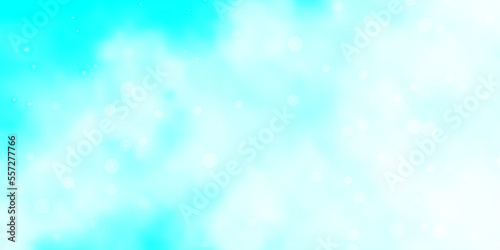 Light BLUE vector pattern with abstract stars.