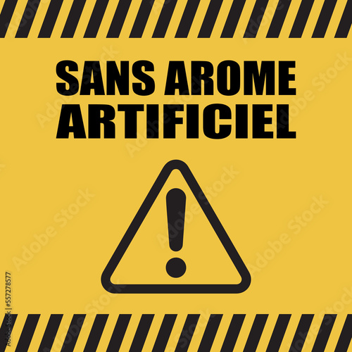Logo sans arôme artificiel.