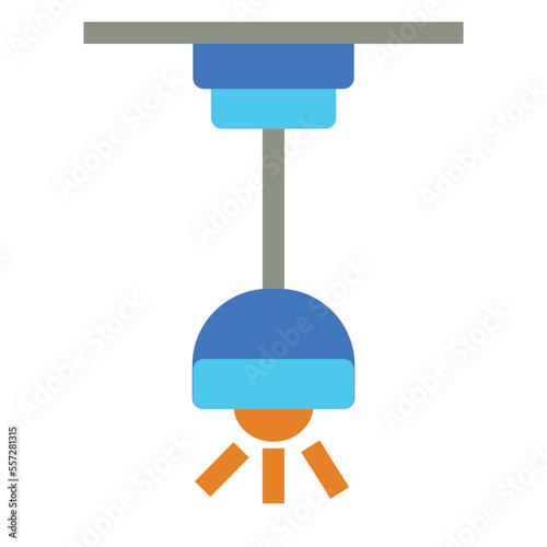 Ceiling Lamp Flat Icon