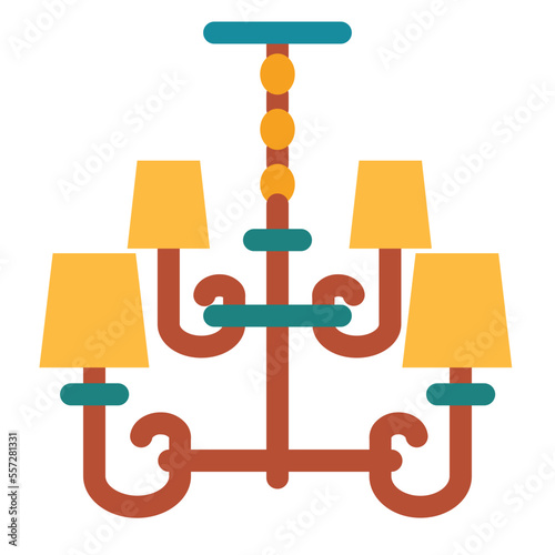 Ceiling Lighting Flat Icon