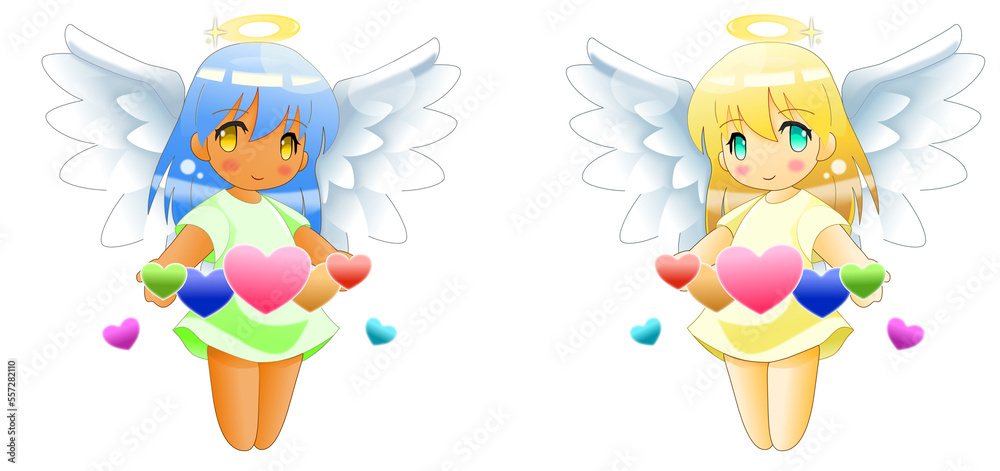 Fototapeta premium angel with wings