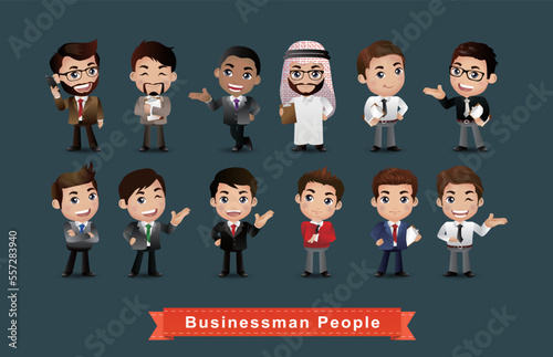 business people group avatars characters - Vector © Rafy Fane