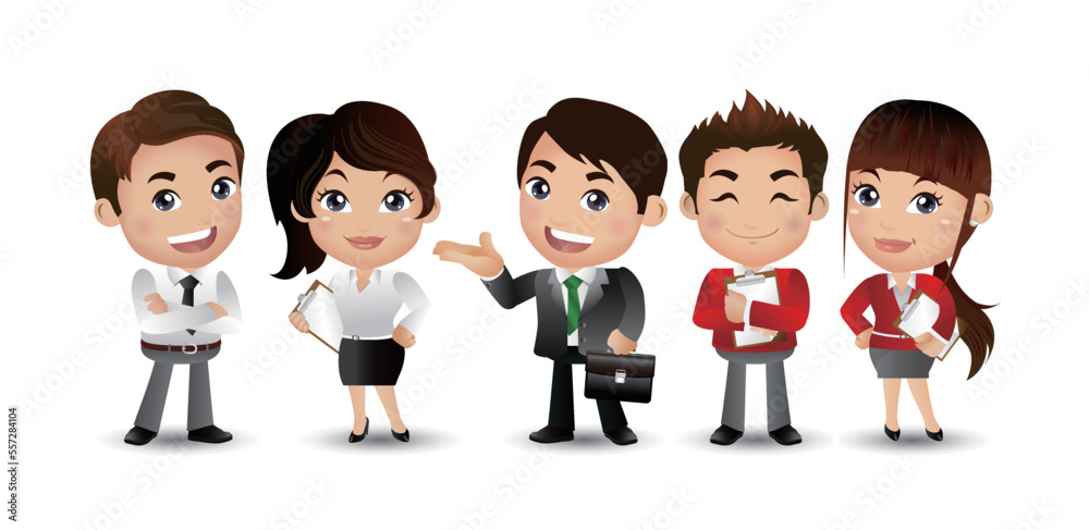 business people group avatars characters - Vector business people group avatars characters - Vector