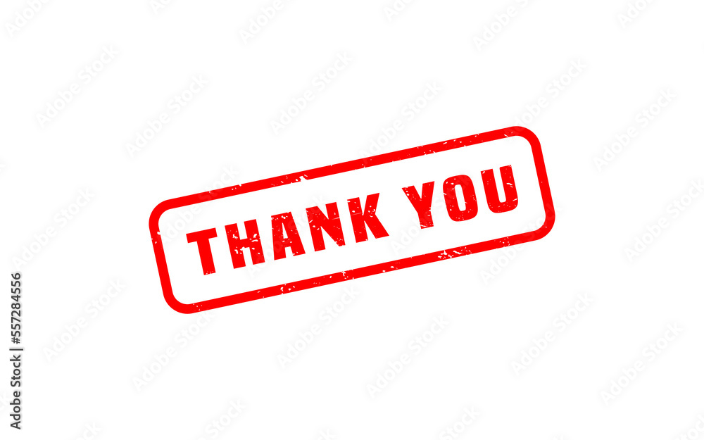 THANK YOU rubber stamp with grunge style on white background THANK YOU rubber stamp with grunge style on white background