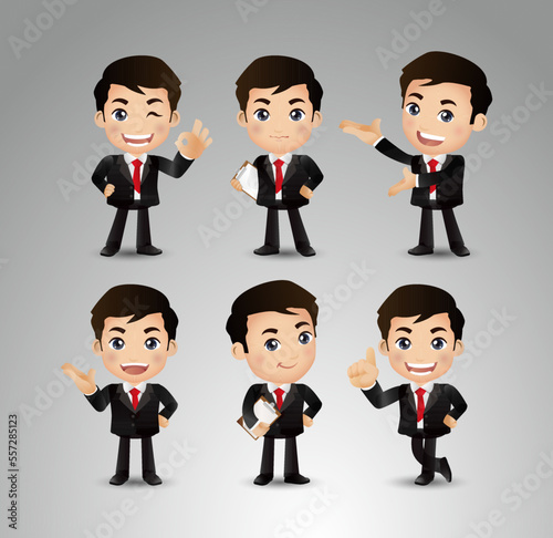 set of businessman