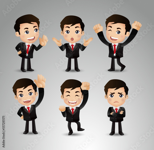 set of businessman