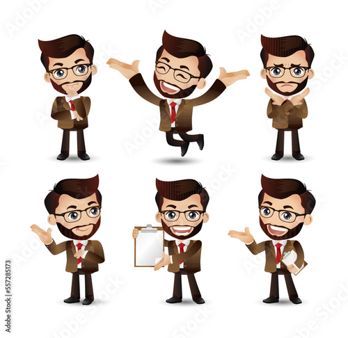 set of businessman