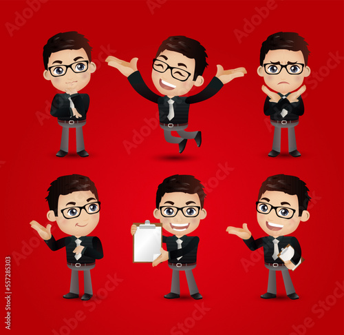 set of businessman