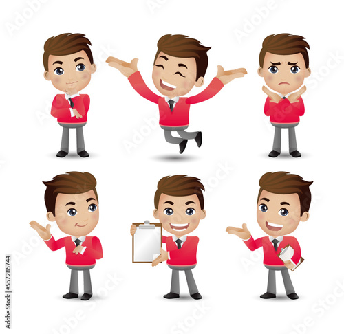 set of businessman