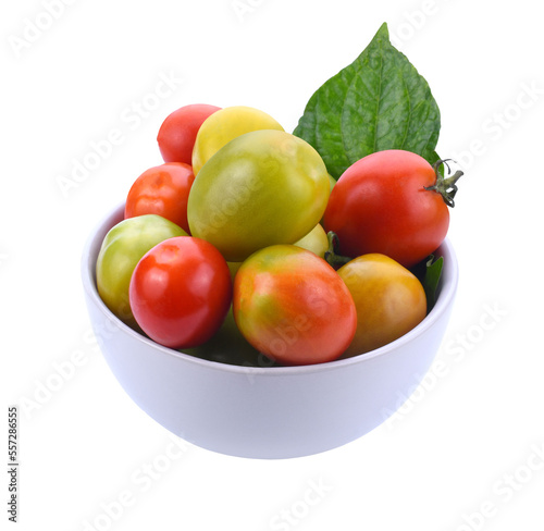 Cherry tomatoes stack isolated transparent png