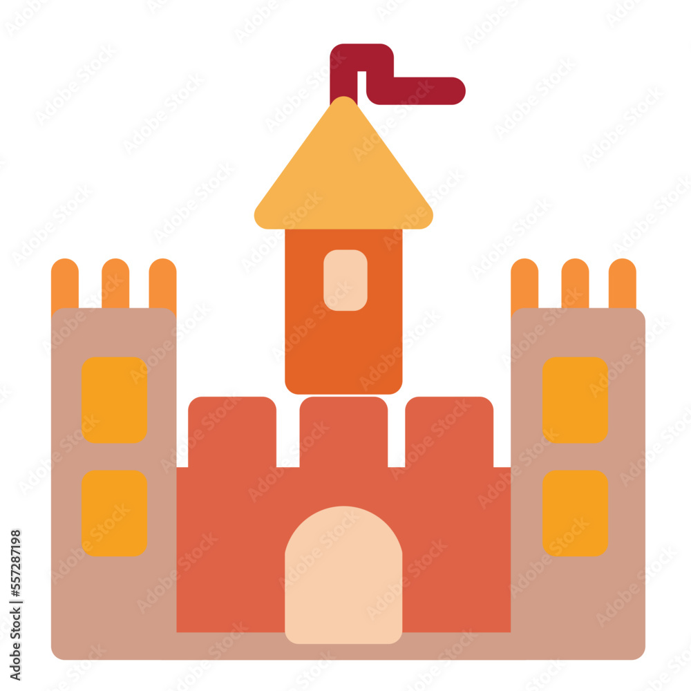 Castle Flat Icon