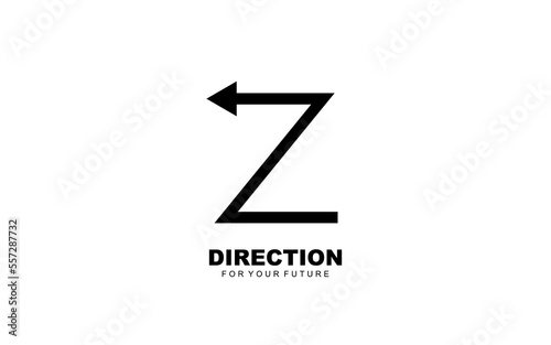 Z logo business for branding company. arrow template vector illustration for your brand.