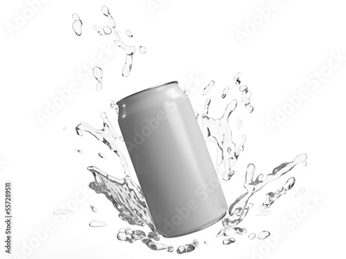can with splash water