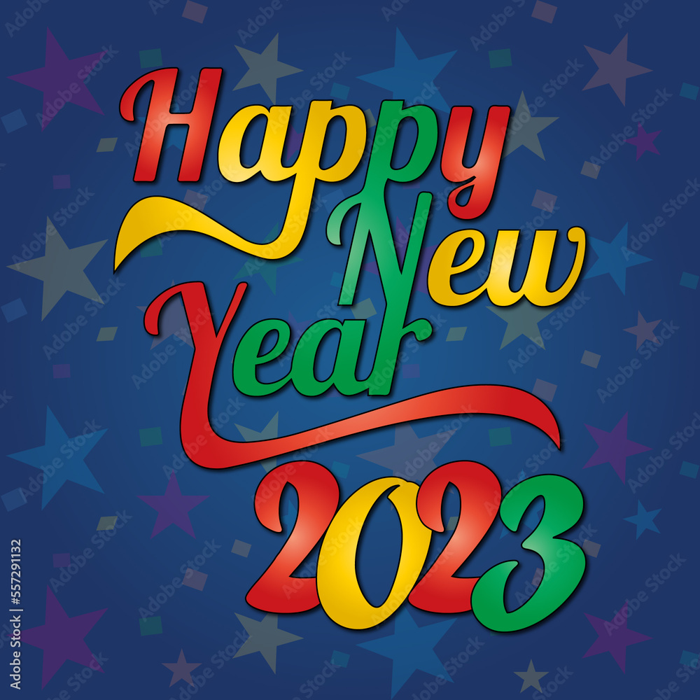 Happy New Year 2023, New Year, New Year Greeting Card