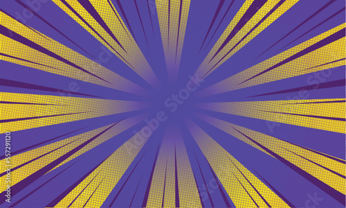 Sunburst with Dark Theme Color. Superhero Frame Background and Banner