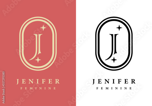 The Letter J logo is perfect for salons, spas, and others.