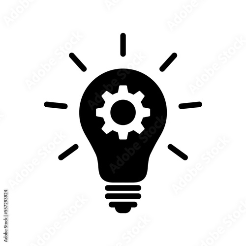 Light bulb with cogwheel