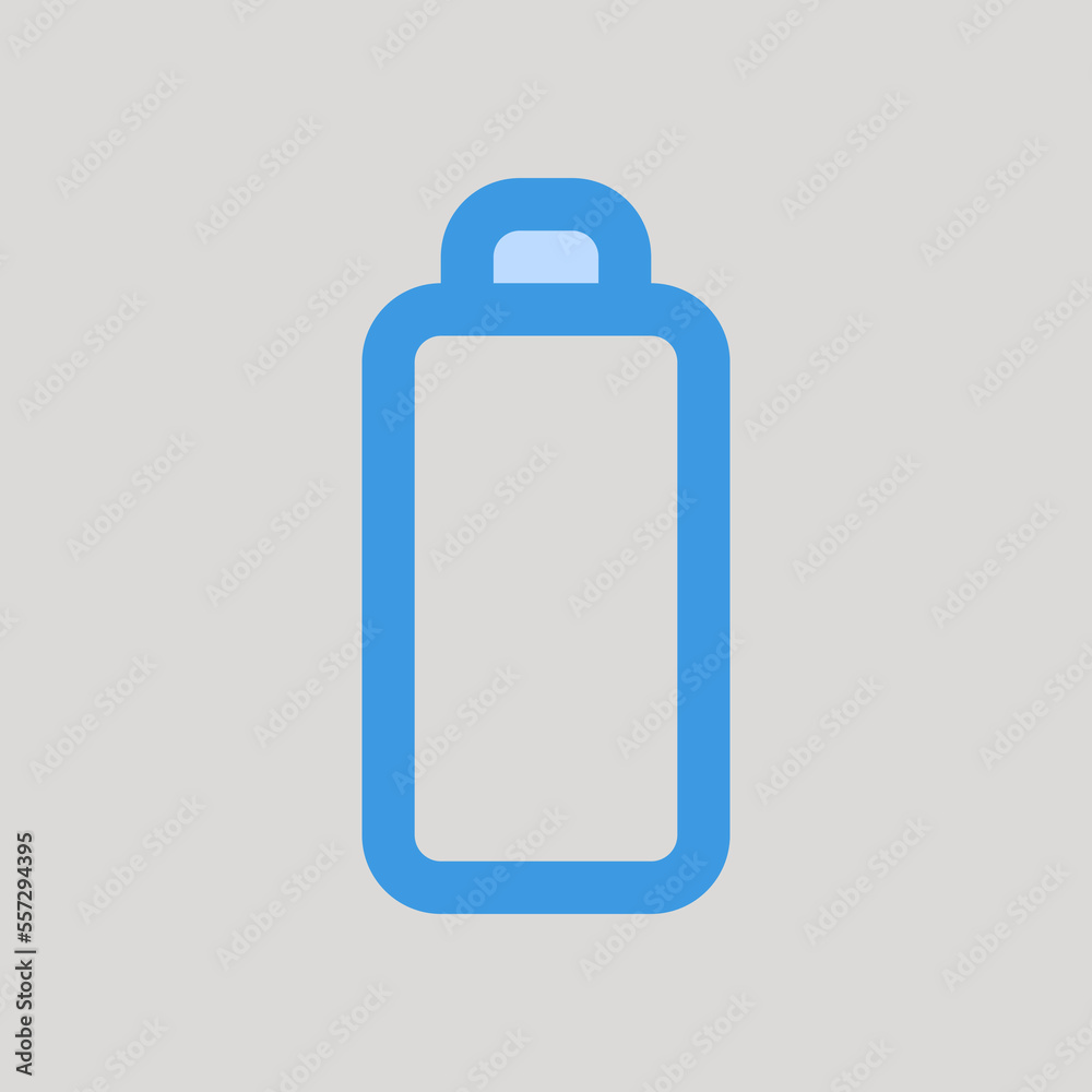 Low battery icon in blue style about user interface, use for website mobile app presentation Low battery icon in blue style about user interface, use for website mobile app presentation