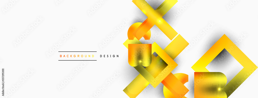 Dynamic composition, shiny geometric shapes abstract background. Trendy techno business template for wallpaper, banner, background or landing Dynamic composition, shiny geometric shapes abstract background. Trendy techno business template for wallpaper, banner, background or landing