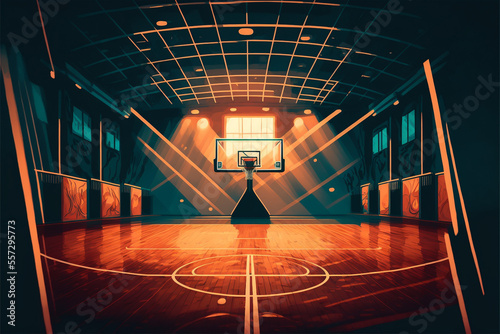 Basketball Court Generative AI © Kelly Cree