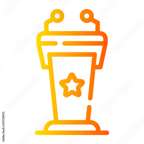 tribune gradient icon