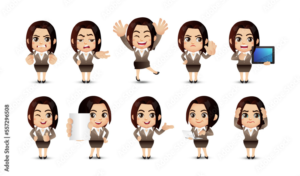 People with different poses. vector People with different poses. vector