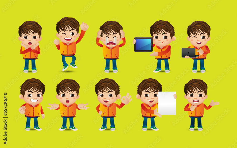 people with different poses. vector people with different poses. vector
