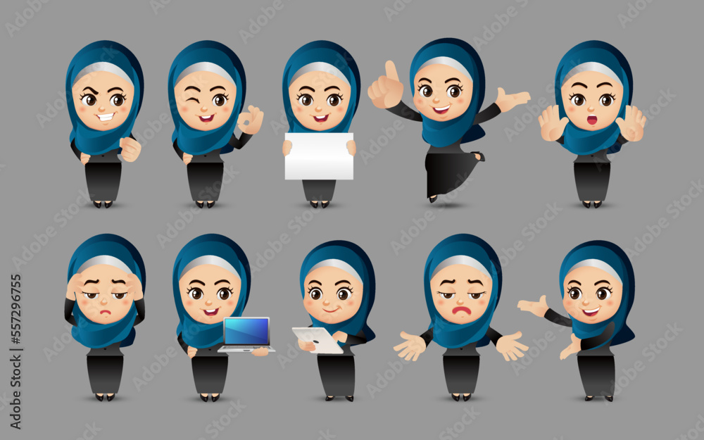 People with different poses. vector People with different poses. vector