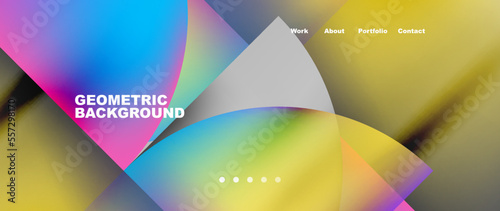 Circles and round elements abstract background design for wallpaper, banner, background, landing page, wall art, invitation, prints