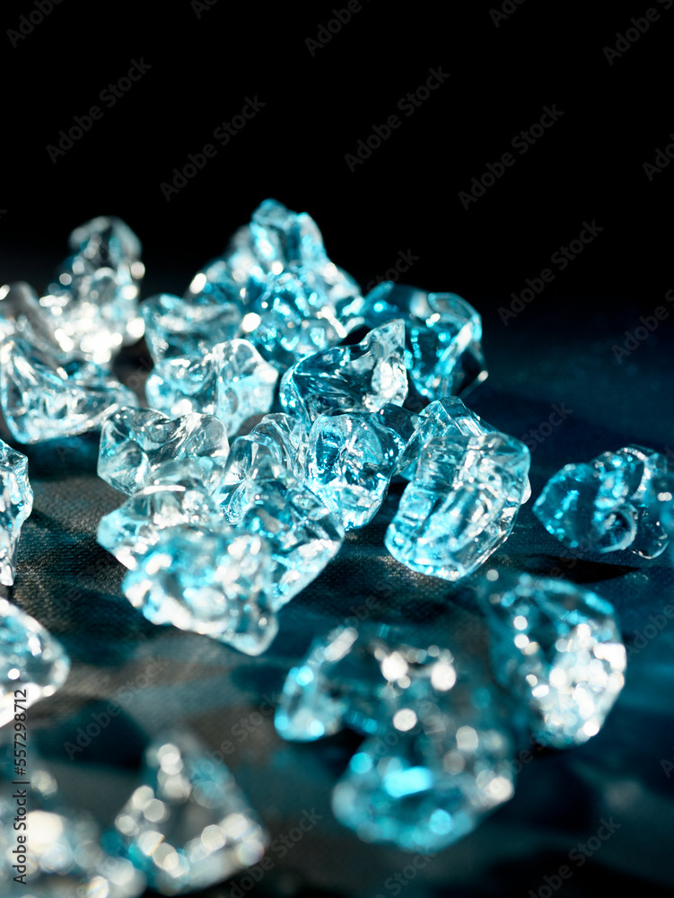 a crystal-like piece of ice a crystal-like piece of ice