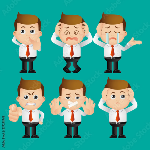 Cute Set - Set of business character