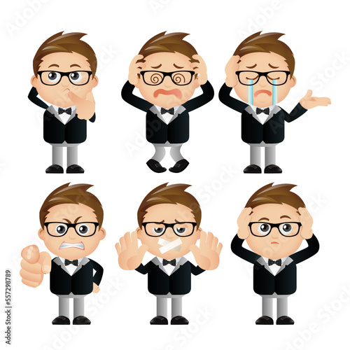 Cute Set - Set of business character