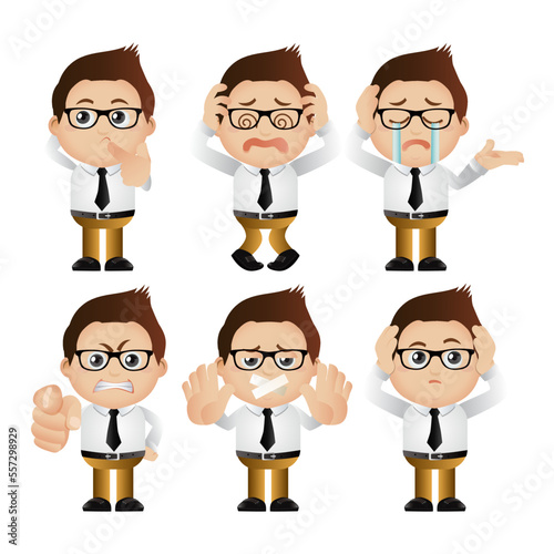 Cute Set - Set of business character
