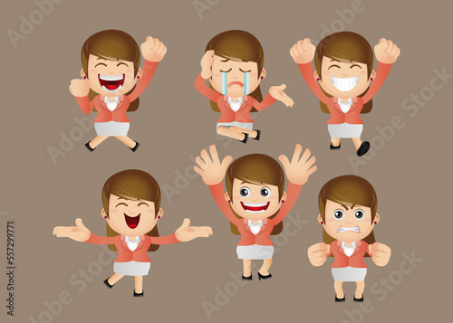 Cute Set - Set of businesswoman