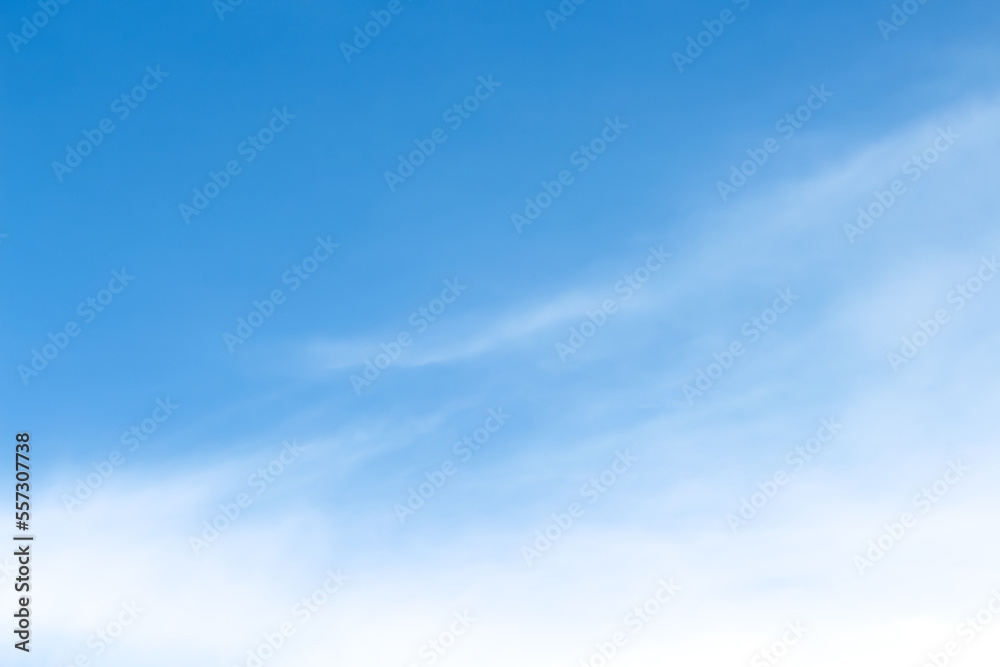 Summer white clouds and breeze on bright bluesky background