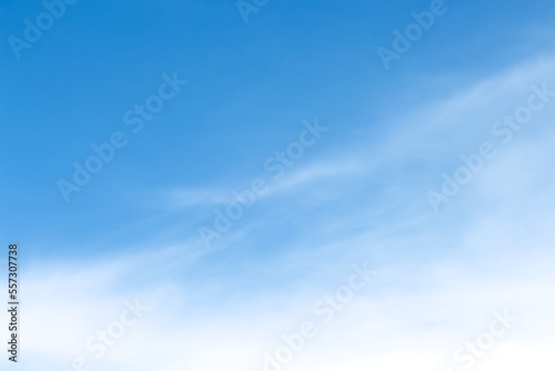 Summer white clouds and breeze on bright bluesky background photo