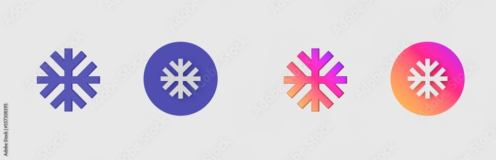 Nature, Season, Forecast, Weather isolated on background, sign, icon, symbol, 3d rendering.