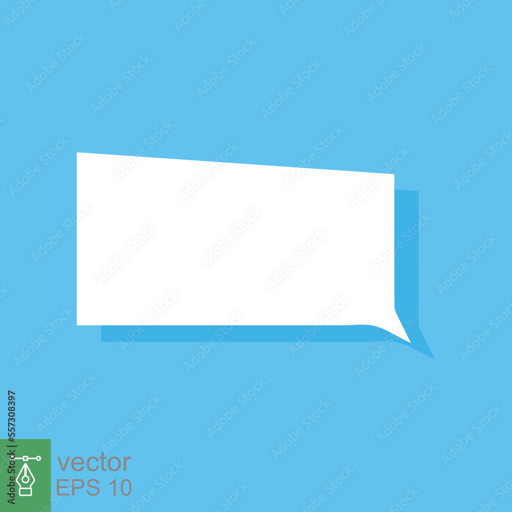 White blank speech bubbles, thinking balloon on blue background. Cloud chat with shadow icon isolated, flat message symbol, communication concept. Vector Illustration. EPS 10. White blank speech bubbles, thinking balloon on blue background. Cloud chat with shadow icon isolated, flat message symbol, communication concept. Vector Illustration. EPS 10.
