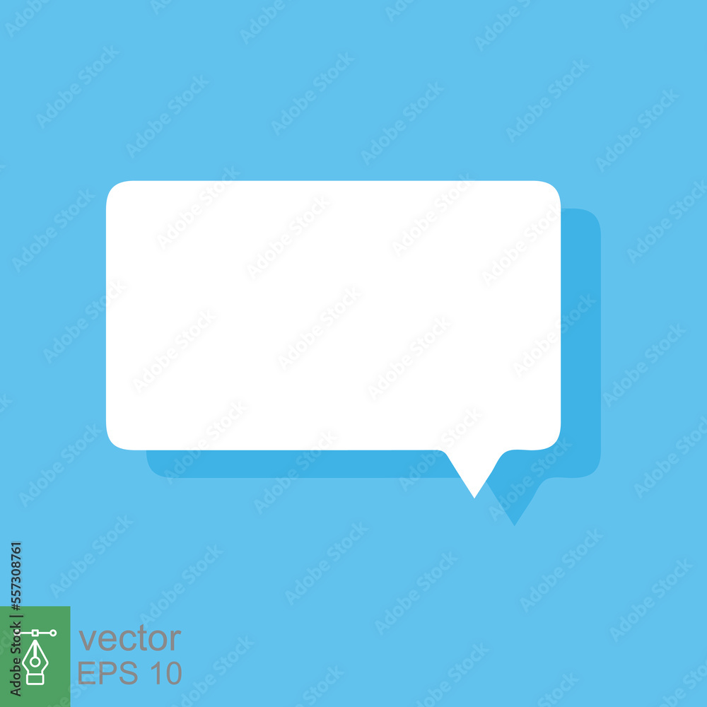White blank speech bubbles, thinking balloon on blue background. Cloud chat with shadow icon isolated, flat message symbol, communication concept. Vector Illustration. EPS 10. White blank speech bubbles, thinking balloon on blue background. Cloud chat with shadow icon isolated, flat message symbol, communication concept. Vector Illustration. EPS 10.